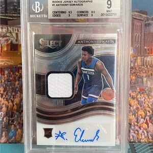 RC ~ Anthony Edwards Beckett 9 Mint Auto